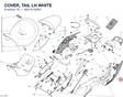 COVER, TAIL LH WHITE 48212132AH diagram position