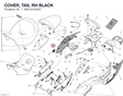 COVER, TAIL RH BLACK 48212142AC diagram position