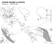 COVER FRAME LH WHITE 48212151AW diagram position