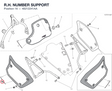 R.H. NUMBER SUPPORT 48212241AA diagram position
