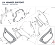 L.H. NUMBER SUPPORT 48212251AA diagram position