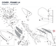 COVER , FRAME LH 48212321AA diagram position