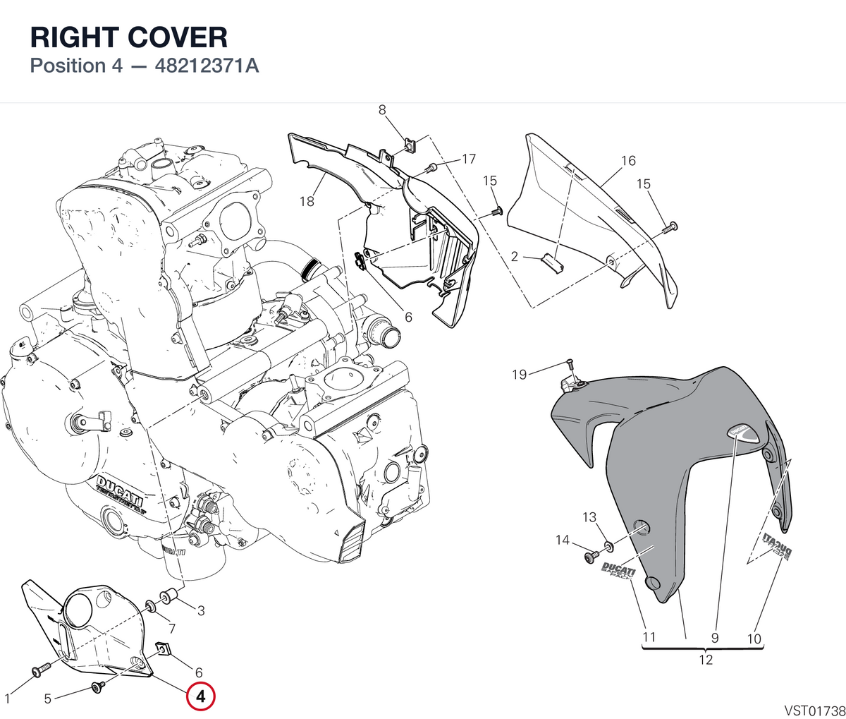 RIGHT COVER 48212371A diagram position
