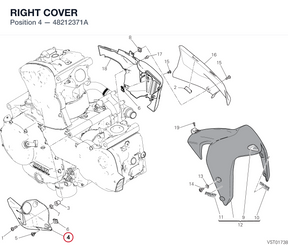 RIGHT COVER 48212371A diagram position
