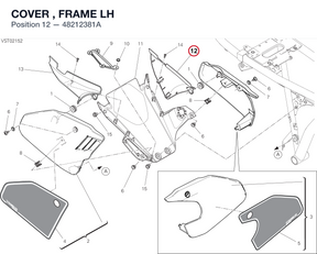 COVER , FRAME LH 48212381A diagram position