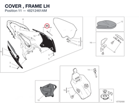 COVER , FRAME LH 48212461AM diagram position