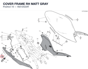 COVER FRAME RH MATT GRAY 48212522AT diagram position