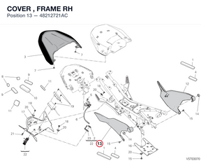 COVER , FRAME RH 48212721AC diagram position