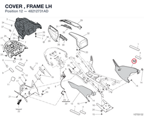 COVER , FRAME LH 48212731AD diagram position