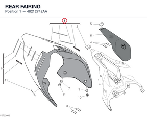 REAR FAIRING 48212742AA diagram position