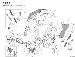 CAP RH 48216803AE diagram position