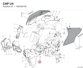 CAP LH 48216813A diagram position