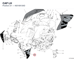 CAP LH 48216813AD diagram position