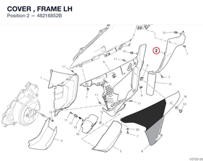 COVER , FRAME LH 48216852B diagram position