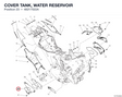 COVER TANK, WATER RESERVOIR 48217022A diagram position