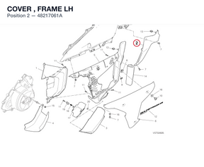 COVER , FRAME LH 48217061A diagram position