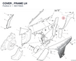 COVER , FRAME LH 48217062A diagram position
