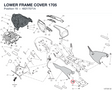 LOWER FRAME COVER 1705 48217071A diagram position