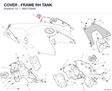 COVER , FRAME RH TANK 48217092A diagram position