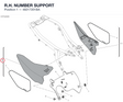 R.H. NUMBER SUPPORT 48217201BA diagram position