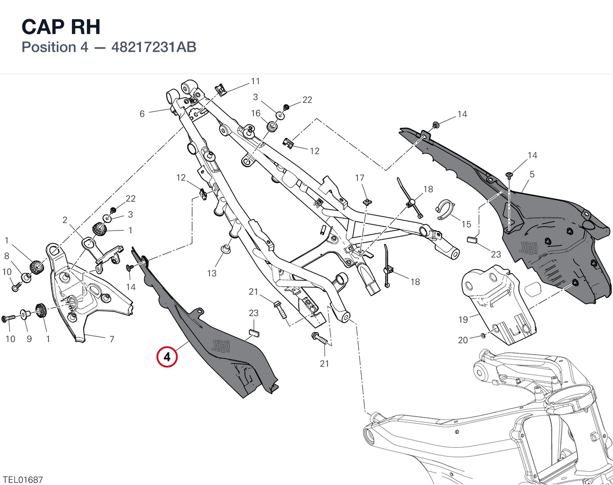 CAP RH 48217231AB diagram position