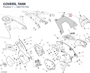 COVERS, TANK 48217411AC diagram position