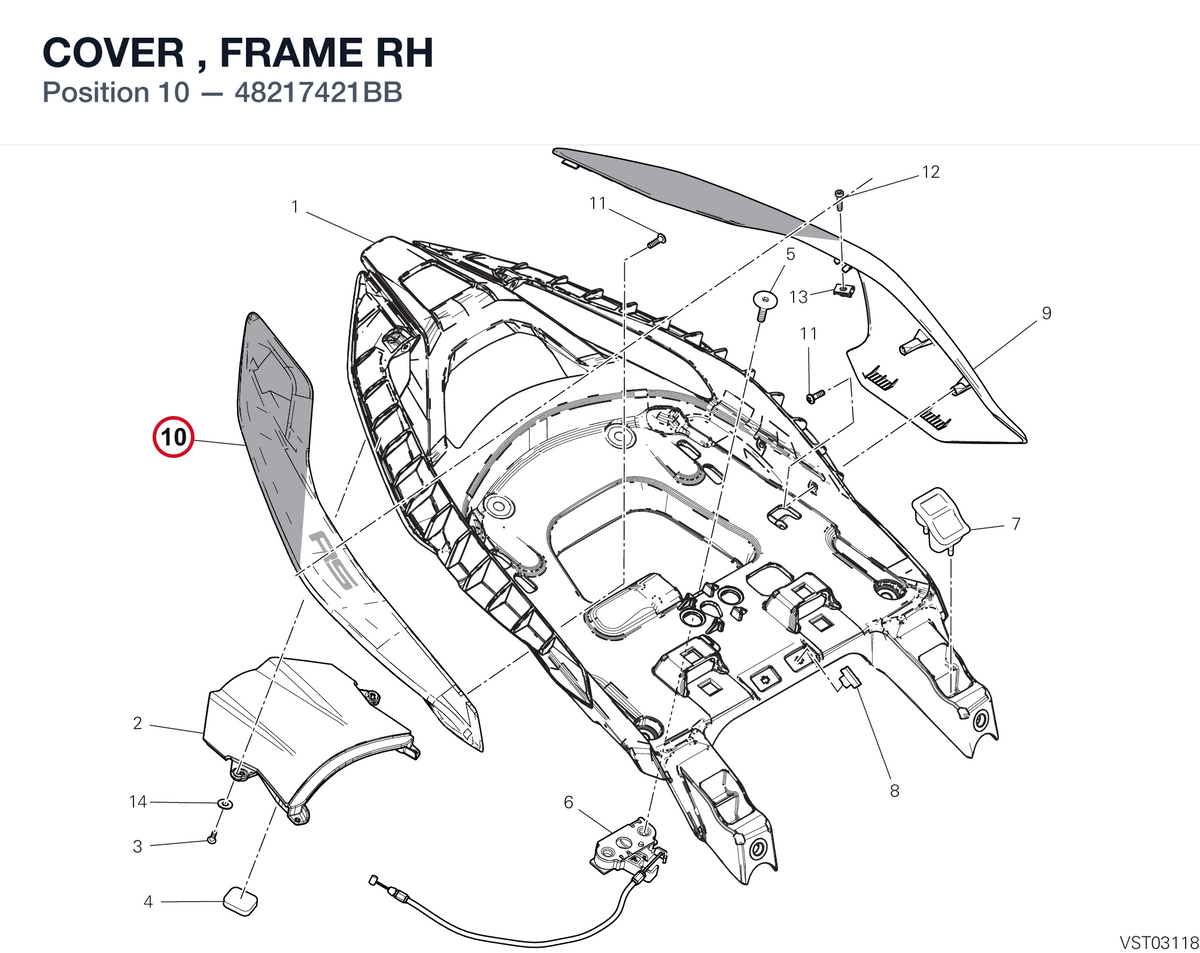 COVER , FRAME RH 48217421BB diagram position