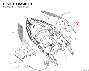 COVER , FRAME LH 48217431BB diagram position