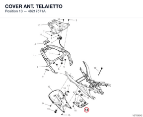 COVER ANT. TELAIETTO 48217571A diagram position