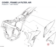 COVER , FRAME LH FILTER, AIR 48217652AA diagram position