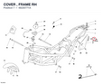 COVER , FRAME RH 48220771A diagram position