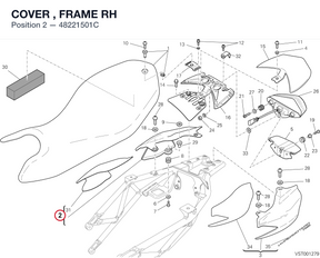 COVER , FRAME RH 48221501C diagram position