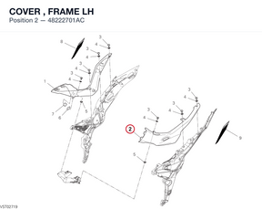COVER , FRAME LH 48222701AC diagram position