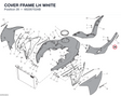 COVER FRAME LH WHITE 48226752AB diagram position