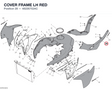 COVER FRAME LH RED 48226752AC diagram position
