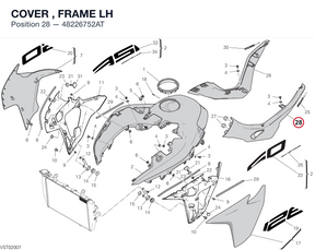 COVER , FRAME LH 48226752AT diagram position