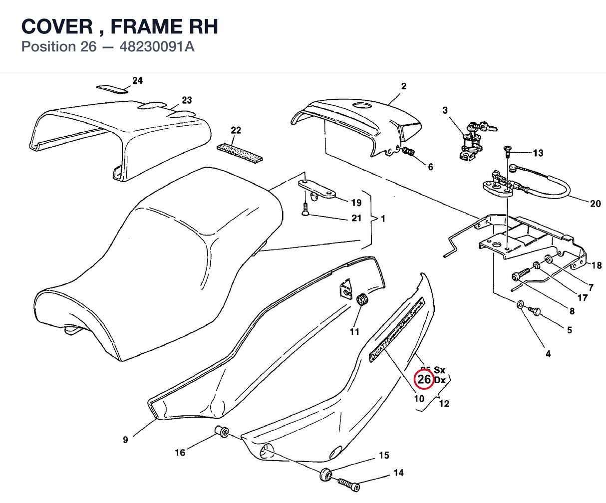 COVER , FRAME RH