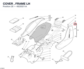 COVER , FRAME LH 48230211A diagram position
