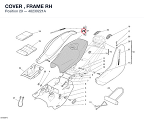 COVER , FRAME RH 48230221A diagram position