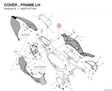 COVER , FRAME LH 482P1471AA diagram position