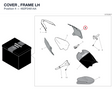 COVER , FRAME LH 482P2461AA diagram position