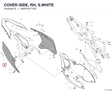 COVER-SIDE, RH, S.WHITE 482P2471AD diagram position