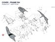 COVER , FRAME RH 482P7121AF diagram position