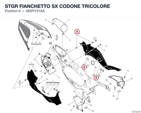 STGR FIANCHETTO SX CODONE TRICOLORE 482PI721AA diagram position