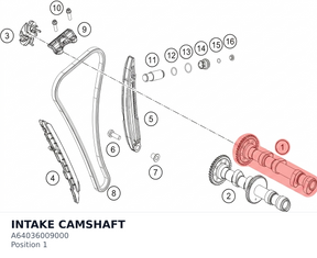 Diagram preview: INTAKE CAMSHAFT (A64036009000)