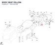 BODY, SEAT YELLOW 48310351AB diagram position
