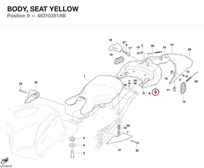 BODY, SEAT YELLOW 48310351AB diagram position