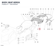 BODY, SEAT XEROX 48310352AX diagram position