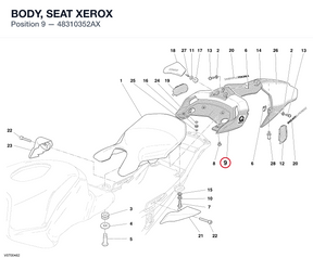 BODY, SEAT XEROX 48310352AX diagram position