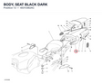 BODY, SEAT BLACK DARK